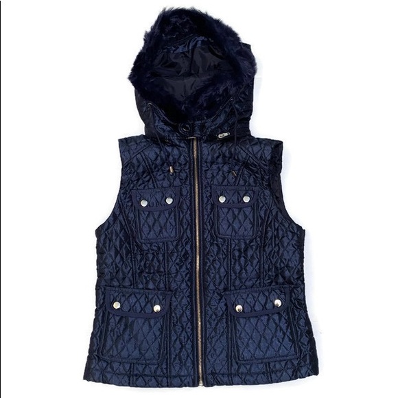 Be+cky Jackets & Blazers - Be+cky Blue Puffer Vest Women's NEW